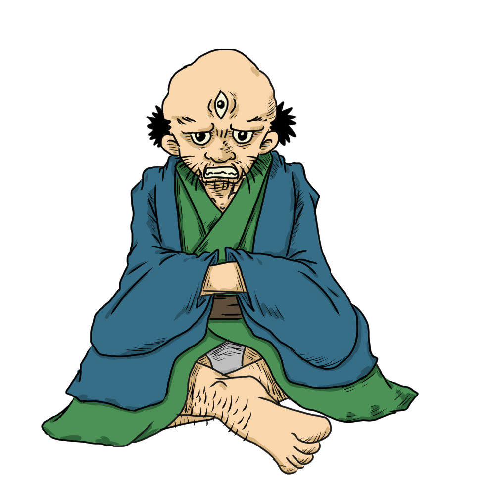 三つ目入道のイラスト