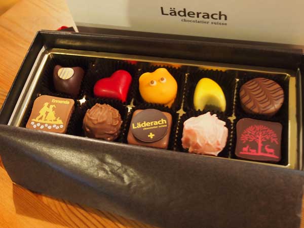 Läderach（レダラッハ）のチョコ